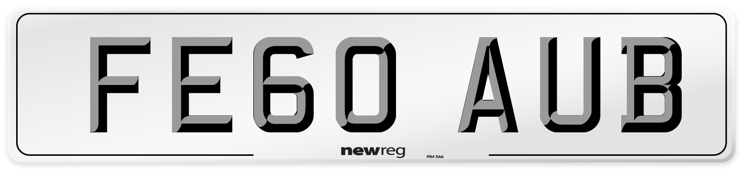 FE60 AUB Number Plate from New Reg